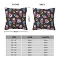 thumbnail image 2 of Honeii Rainbow Unicorn And Cat Icecream Print Throw Pillow, Square Decorative Pillow Forms Soft Fluffy Plump Pillow Decorative Pillow Inserts,Couch Pillows-22"x22", 2 of 7