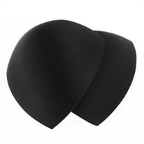 3 Pairs Women's Removable Silicone Bra Insert Pads, Push Up Enhancers for Swimwear Sports Bikini Backless Dresses and Wedding Apparel,Black