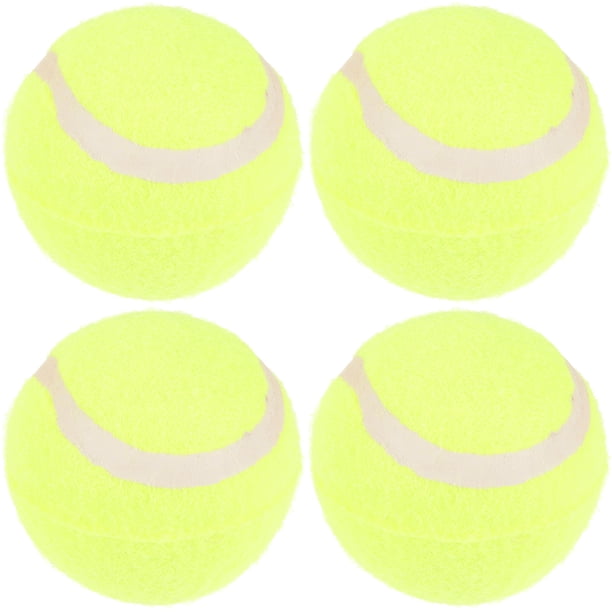 KAKOWELY 4 pelotas de entrenamiento para mascotas, pelotas de tenis para perros, juguetes de ejercicio para mascotas, pelotas para lanzar perros