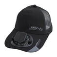 thumbnail image 3 of Gorra con ventilador alimentada por energía solar. Sombrero versátil para exteriores, ideal para mochileros y senderismo. Negro 300MA, 3 of 9