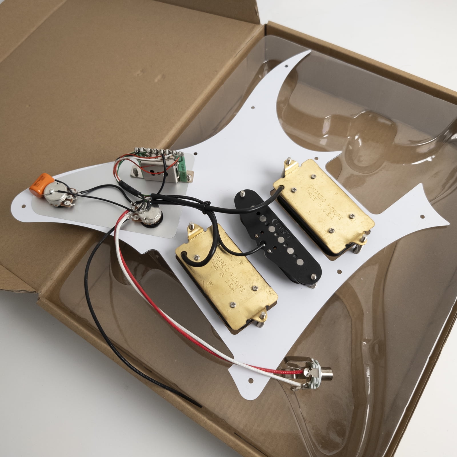 HSH Guitar Prewired Loaded Pickguard, with Alnico 5 Single Coil and Humbuckers Pickups, for Ibanez RG Electric Guitar