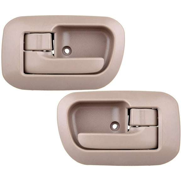 CCIYU Door Handles Interior Front Driver Passenger Side Replacement fit for 1998-2003 for Toyota Sienna T1A-69206-30120-A0 T1A-69205-30120-A0 Beige(2pcs)