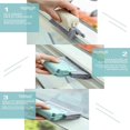 thumbnail image 5 of Window Groove Cleaning Brush Creative Cleaning Brush Handheld Multi-Function Kitchen Brush, Cleaning Tools for Bathroom, Kitchen, 6 Pieces (Gray, Green, Beige), 5 of 5