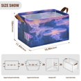 thumbnail image 4 of BZSMCE Collapsible Fabric Cube Storage Bins Purple Jellyfish Design Pattern Storage Box, 4 of 8