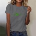 thumbnail image 2 of Mujeres Manga Corta de Verano Tops Impreso Sudadera Casual, Cuello Redondo Blusa Ligera para la Primavera Y el Verano, 2 of 7