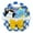 Blue, variant on Cute Cartoon Basket Style Handheld Candy Storage Pouches, Portable Self Seal Goodie Packaging Bags for Snack and Baked Treat