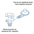 thumbnail image 3 of Cilindro portátil para gas LP Foset 2 kg (4.5 lb), 3 of 4
