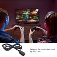 thumbnail image 2 of N64 Controller Extension Cable 1.8m 5.9ft Flexible Extender Cord for Nintendo 64 Gamepad Black, 2 of 4