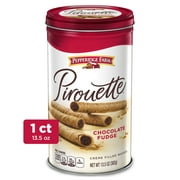 Pepperidge Farm Pirouette Cookies, Chocolate Fudge Crme Filled Wafers, 13.5 oz Tin