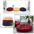 thumbnail image 5 of HYwys Floor Pillow Cushion 22 inch Round Seat Cushion Outdoor Floor Pad Meditation Cushion for Yoga Living Room Sofa Balcony Navy Blue 1, 5 of 5