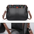thumbnail image 3 of Dark Floral Textile Beautiful Design Vintage Crossbody Bag For Women Medium Leather Hobo Bags Shoulder Bag Classic City Leather Satchels, 3 of 8