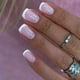 thumbnail image 1 of Uñas postizas francesas cuadradas y cortas, 24 piezas, puntas de uñas postizas con diseño de uñas adhesivas, juego de accesorios de Arte de uñas de cobertura completa, 1 of 4