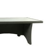 thumbnail image 3 of Rectangular Aluminum Framed Dining Table with Rattan Covering, Gray, 3 of 5
