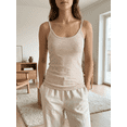 thumbnail image 5 of Tank Tops for Women Velvet Fleece Base Layer Sleeveless Crewneck Pullover Solid Straps Vest Dark Gray 2XL, 5 of 7