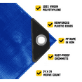 thumbnail image 7 of Core Tarps 10 Mil Heavy Duty Tarp Tarpaulin Waterproof Cover, Blue 30 x 40Ft, 7 of 7