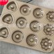 thumbnail image 1 of Wosthever 12 cavidades 4 patrones de flores Molde para hornear de acero al carbono Molde de superficie lisa Calor uniforme Herramienta para hacer postres Utensilios de cocina Wosthever HA020655-00, 1 of 1