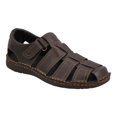 thumbnail image 1 of Huaraches Hombre Piel Natural Cómodos Velcro Vandana Sandalias cafe 26.5 VANDANA 164, 1 of 4