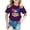 Purple, variant on Toddler Girls T Shirts Kid Graphic Round Neck Short Sleeve Cute Summer Tops Size 3-4T
