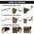thumbnail image 5 of NAWAY 10'W x 8'H Outdoor Roller Shades,Cordless Patio Roll Up Blinds 92% UV Protection Exterior Shade Cloth Roll for Porch Gazebo Pergola Balcony Backyard,Mocha, 5 of 6