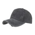 thumbnail image 2 of Toptie Tie Dye Ponytail Baseball Cap for Women Criss Cross Messy High Bun Dye Ponytail Hat-Black, 2 of 8