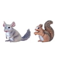 thumbnail image 1 of 2Pcs Mini Écureuil Décor en Plastique Miniature Animaux Décor de Bureau, 1 of 8