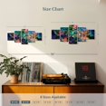 thumbnail image 3 of Elephant Stock Celestial Mandala Wall Art - Horizontal Multi Panel Canvas - Living Room Wall Decor - Decor Elements Multi Panel - Turquoise And Blue Decor - 29" x 12", 3 of 4