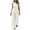 White, variant on Two Piece Sets for Women Cotton Linen Summer Casual Outfits Fashion Solid Color Crew Neck Sleeveless Tops Wide Leg Pants with Pockets Vacation Travel Outfits