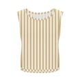 thumbnail image 4 of Fewfanhot Women's Stripe Print Sleeveless Racerback Crop Top, Loose Fit Workout Gym Tank, Lightweight Breathable Summer Athletic Shirt, 4 of 7