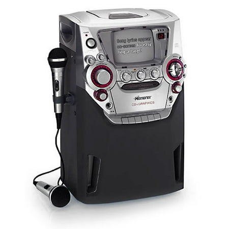 Memorex CD+Graphics Karaoke With Cassette Recorder and Monitor, MKS5622