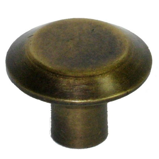 Champagne Bronze Square 4 Art Deco Drawer Pull w/ Backplate