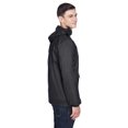 thumbnail image 3 of UltraClub 8925 Men's Solid 1/4-Zip Hooded Pullover Pack-Away Coat, 3 of 4