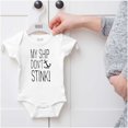 thumbnail image 2 of Ship Dont Stink Sink Bathroom Humor Romper Boys or Girls Infant Baby Brisco Brands NB, 2 of 6
