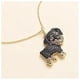 thumbnail image 3 of Collar con Dije de Rottweiler High Monaco Negro Metal Cadena y Dije, 3 of 5