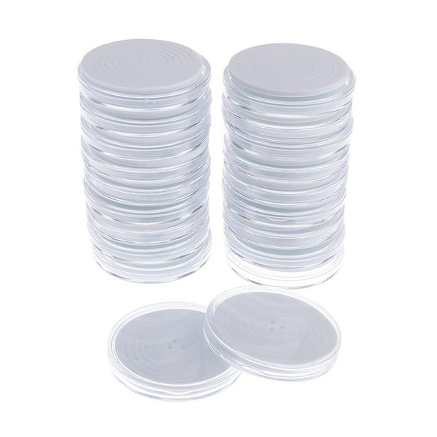 Caja de Almacenamiento de Cápsulas de Monedas de Plástico de 100 Piezas de 46 Mm para