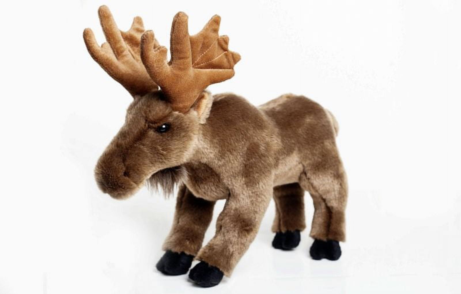 Wild Republic Cuddlekins 12-Inch Standing Moose Plush Stuffed Animal - Soft, Realistic, Cuddly