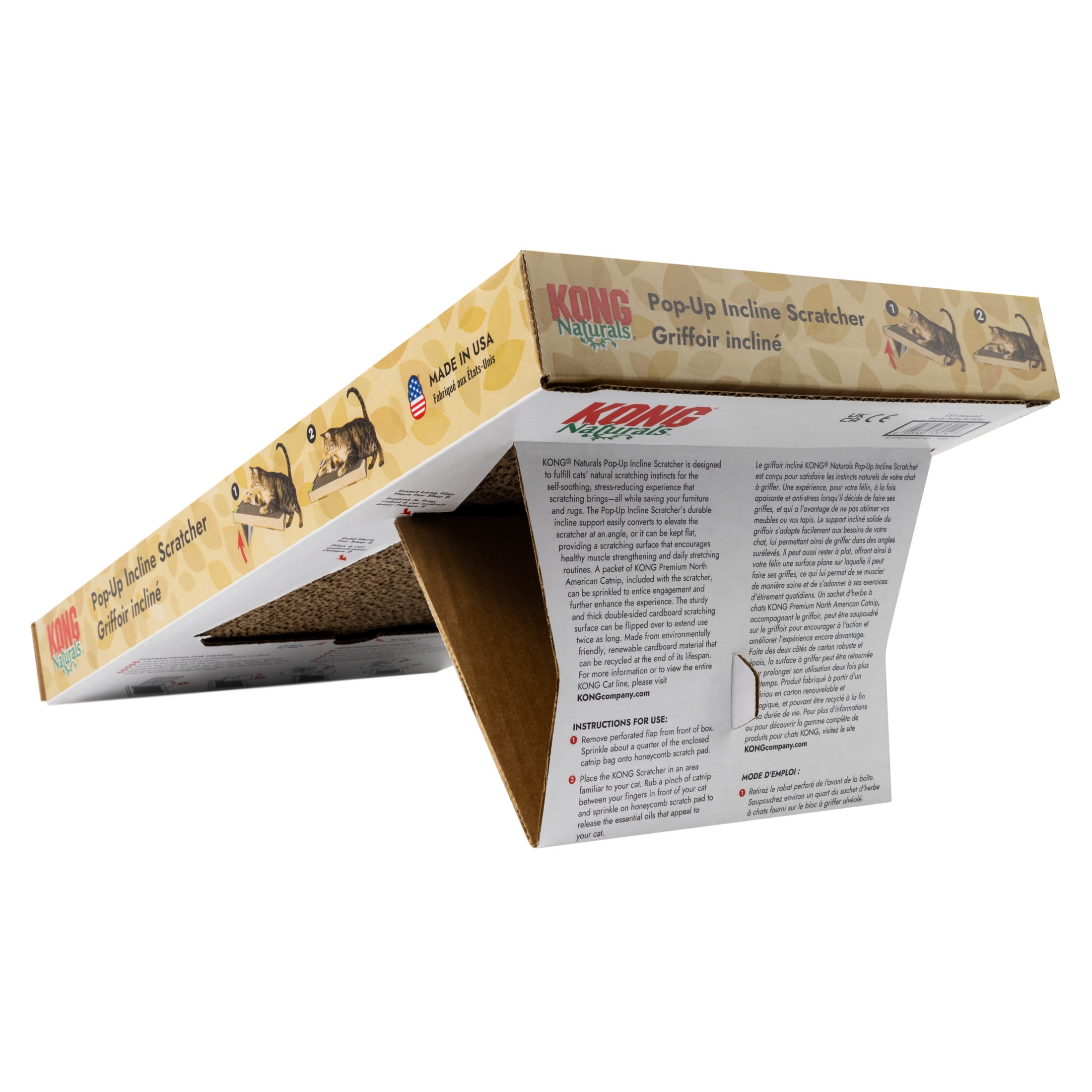 KONG® Naturals Pop-up Incline Cat Scratcher