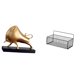 thumbnail image 1 of Estatua de toro abstracta,Escultura de toro decoración del hogar Figura de buey decorativa,Cesta de almacenamiento,Cesta organizadora de almacenamiento de cocina colgante de, 1 of 8