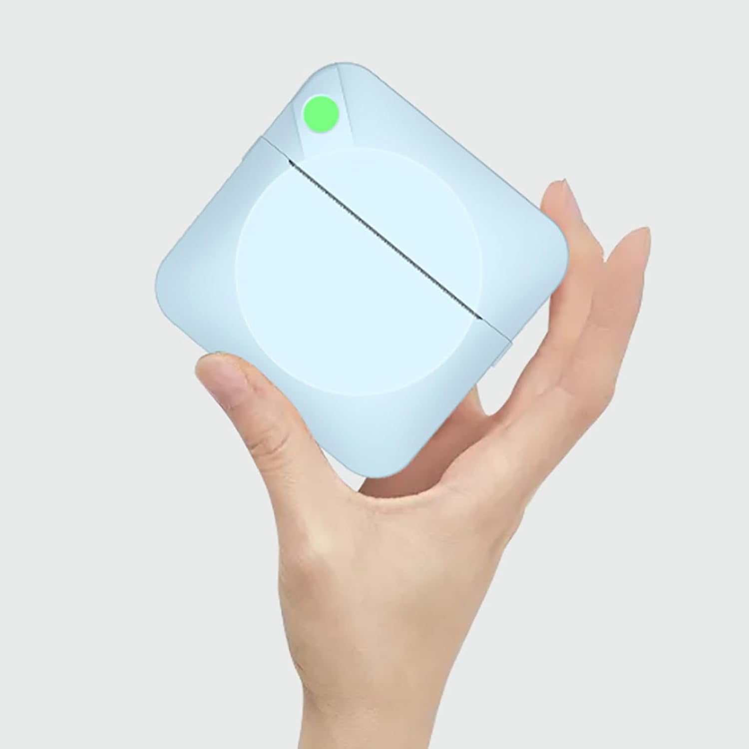 Bluetooth Thermal Mini Printer - Inkless Sticker Maker with 5 Rolls Paper for iPhone & Android(XX-Pink)