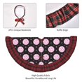 thumbnail image 4 of Sigee Pink Groovy Disco Ball for Christmas Decoration Tree Skirt Christmas Plaid Tree Skirt,Christmas home decor Holiday Tree Skirt Fits TChristmas Tree-36", 4 of 6