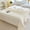 756#White, variant on Striped Fleece Blanket, 79 x 59 In, Made of Polyester with Decorative & Lightweight Design, Machine Washable for Couch & Bed
