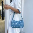 thumbnail image 4 of Sywqhk Vintage Mujer Mariposa Impresión Pu Axila Bolsa Casual Bolsos (Azul) Sywqhk Para estrenar, 4 of 7