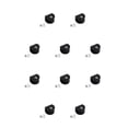 thumbnail image 1 of Yuarrent Dispositivo de elevación de asiento hermoso y práctico de 10 piezas - Soporte de pared antideslizante Elevación de asiento delantero semicírculo negro S 10piezas, 1 of 6