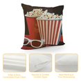 thumbnail image 4 of Qinduosi Movie Time Square Cushion Covers Boys Girls Movie Theater Decor Reversible Throw Pillow Covers for Kids Women Men Pillow Covers Home Decor White, 4 of 5