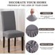 thumbnail image 2 of Stretch Dining Chair Slipcovers, Removable Washable Soft Spandex Extra Large Dining Room Chair Covers for Kitchen Hotel Table Banquet Solid Color（grey）, 2 of 5