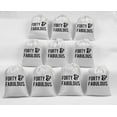 thumbnail image 5 of Darling Souvenir White Fabulous Birthday Custom Party Supplies Favor Bags&nbsp;Drawstring Pouches&nbsp;15 Pieces, 5 of 5