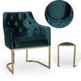 thumbnail image 2 of Chaise d'Appoint Moderne en Velours Bleu Sarcelle Polyvalent pour Transformer n'Importe Quelle Pièce, 2 of 6