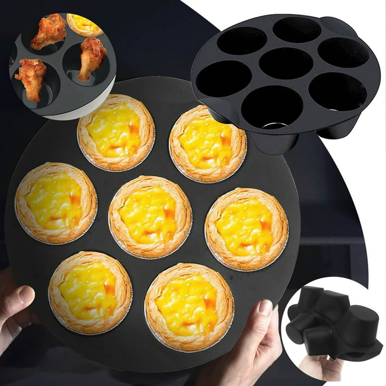Baking Silicone Moulds Fryer Home Round Tray Silicone Baking Air Fryer Mould  .