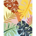 thumbnail image 2 of Carpentieri, Natalie 15x18 Gold Ornate Wood Framed with Double Matting Museum Art Print Titled - Tropical Foliage II, 2 of 4