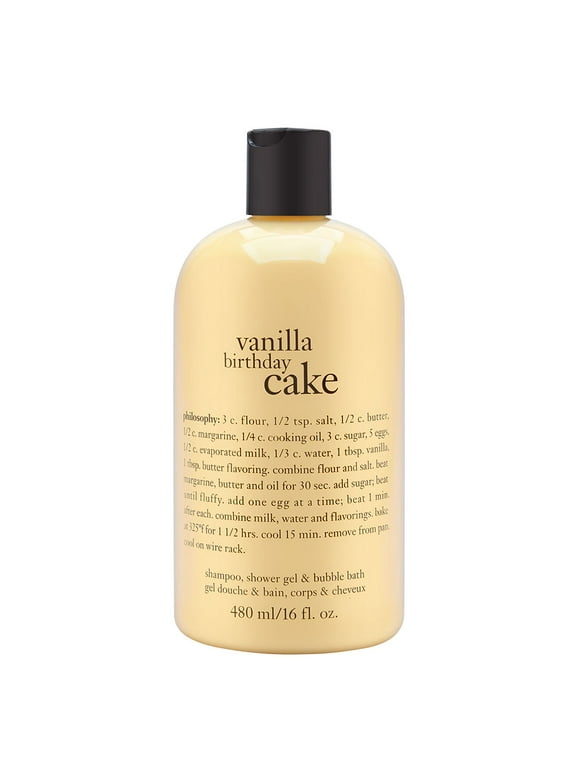 Philosophy Vanilla Birthday Cake 16.0 oz Shampoo, Shower Gel & Bubble Bath