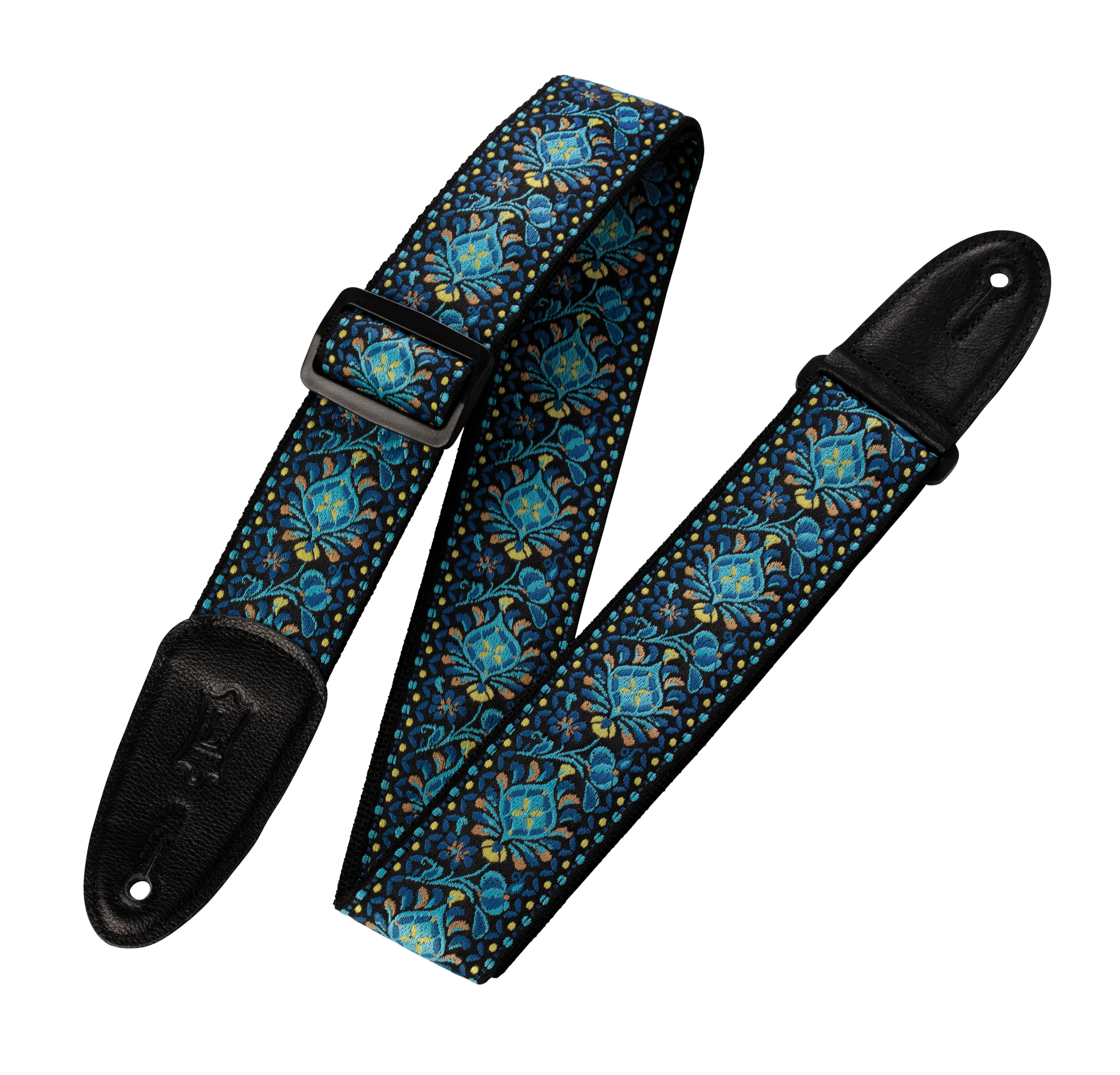 2 Electric Guitar Strap Acoustic Strap Bass Strap with 6 Free Guitar Picks Guitar Strap Jacquard Weave Hootenanny Style Lightening Blue